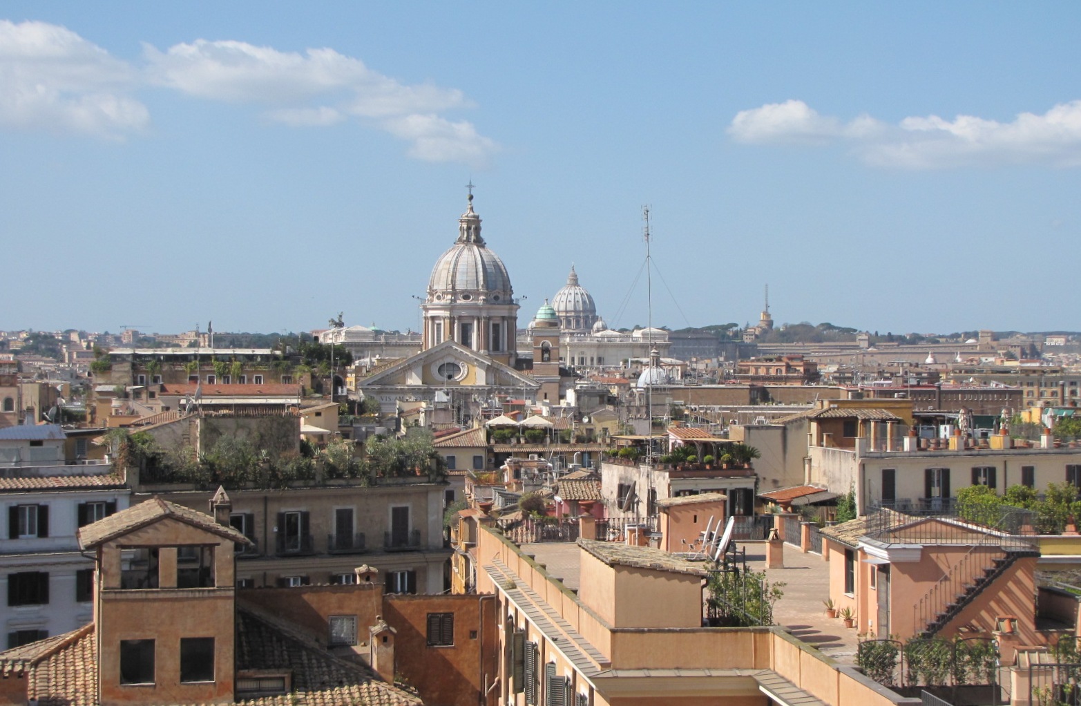 Europe Italy Rome panoramic view with St. Peter